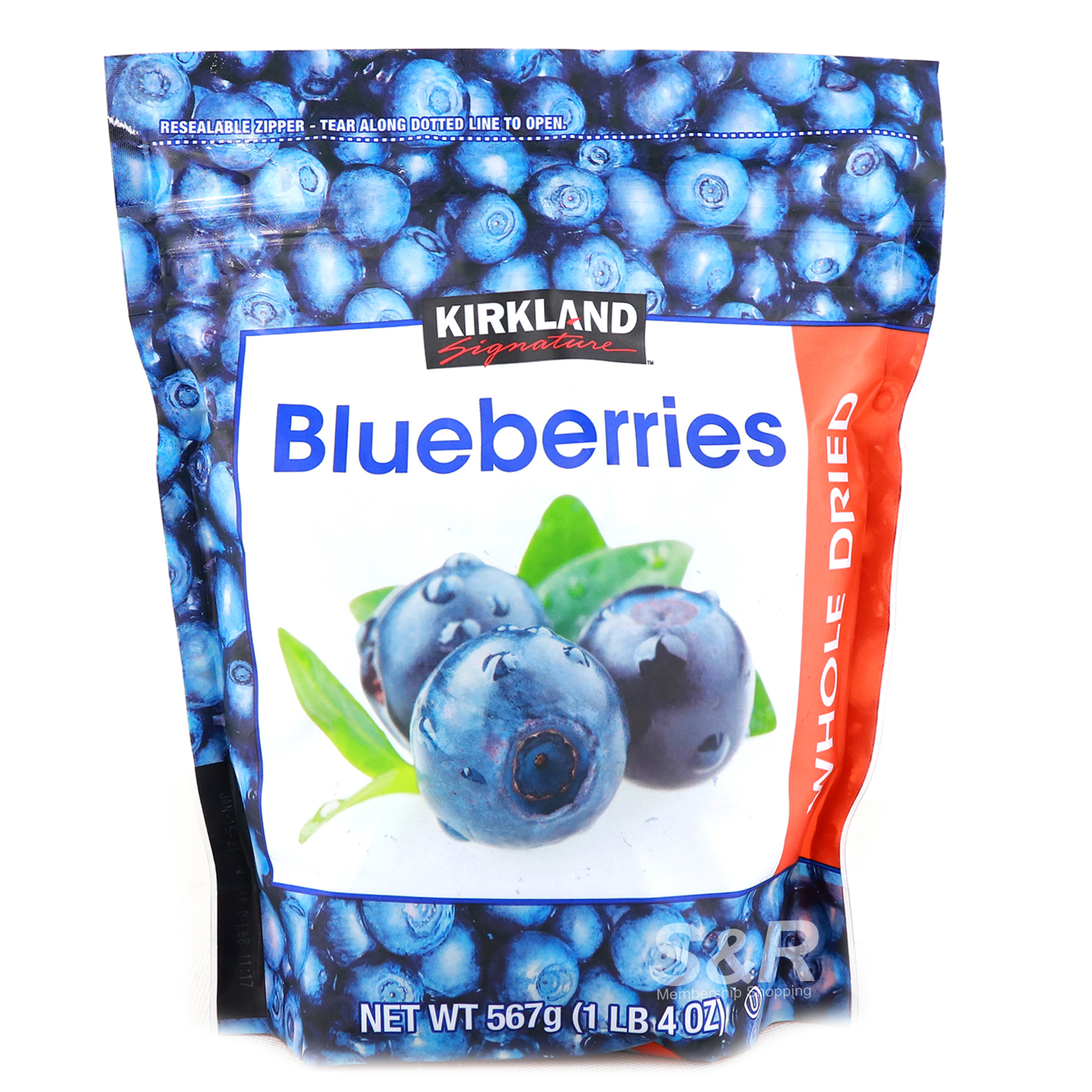 Kirkland Signature Whole Dried Blueberries 567g